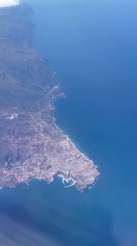 Aerial view captures Moroccan coastline near Oulad Amghar