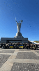 Ukrainian-Norwegian solidarity gathering held in Kyiv public square