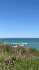 Peaceful Black Sea views captured from elevated Burgas vantage point