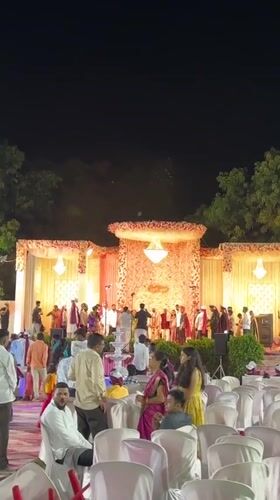 Wedding reception held at Kalpana River Villa in Shahapur