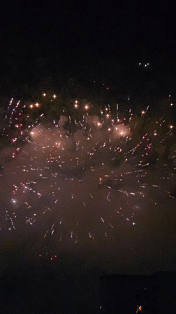 Fireworks fill the night sky over Da Nang