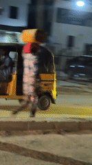 Evening street life documented in Ado, Nigeria