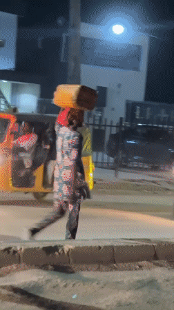 Evening street life documented in Ado, Nigeria
