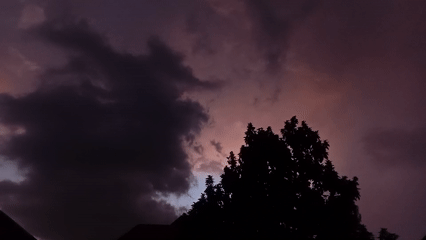 Colorful twilight sky observed over Abuja, Nigeria