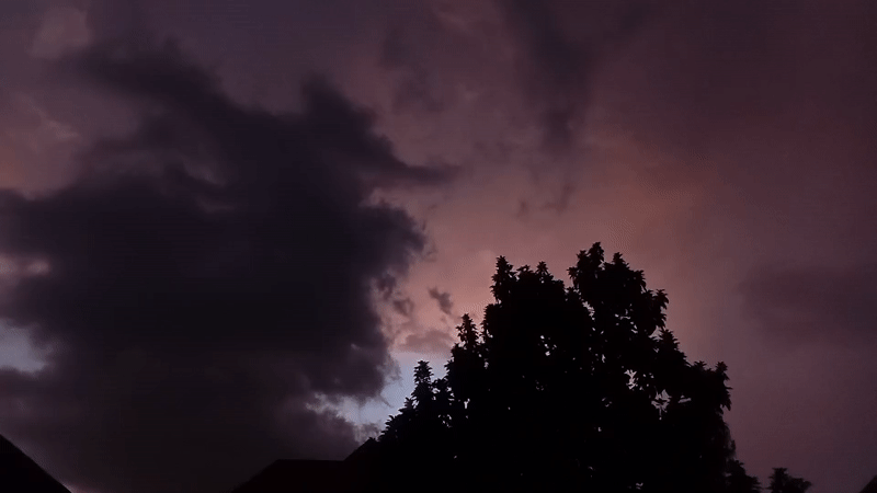 Colorful twilight sky observed over Abuja, Nigeria