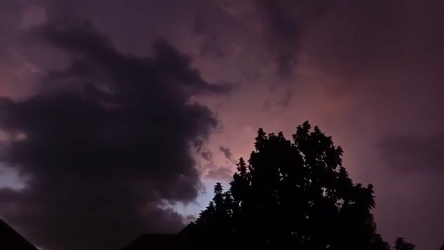 Colorful twilight sky observed over Abuja, Nigeria