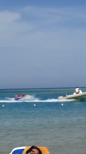 Peaceful beach day captured at Hurghada resort