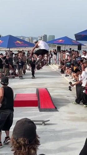 Red Bull skate event goes off at Barcelona's Port Olímpic waterfront