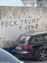 Witness documents Nazaré coastline and antisemitic graffiti incident