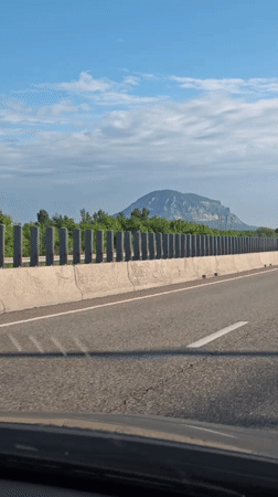 Highway travel documented near Inozemtsevo, Russia