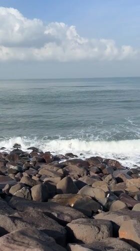 Early morning coastal scenes documented along Mengwi Indonesia shoreline