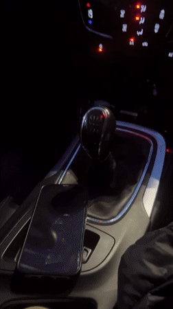 Car interior documented at night in Blagoevgrad, Bulgaria