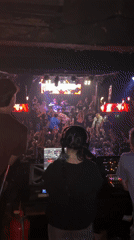 Nighttime concert event documented in Buenos Aires club venue