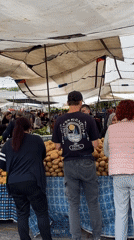 Morning farmers market bustles with activity in Fethiye, Turkey