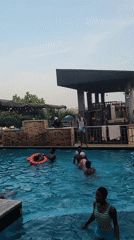 Afternoon Swimming Gathering Draws Crowds to Onitsha Pool