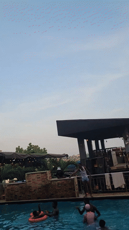 Afternoon Swimming Gathering Draws Crowds to Onitsha Pool