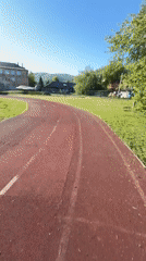 Early morning run completed at Gorno-Altaysk stadium complex