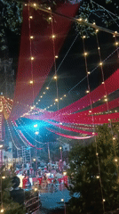Festive outdoor celebration observed in Kalamassery, India