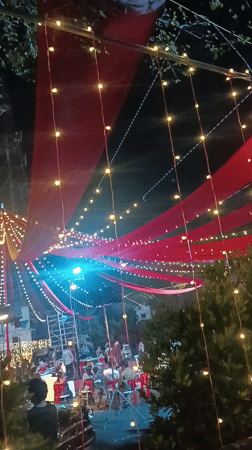 Festive outdoor celebration observed in Kalamassery, India