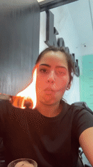 Woman conducts heated craftwork process in Mexican town