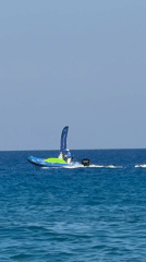 Sun, yachts, and water activity off the Blanes coast