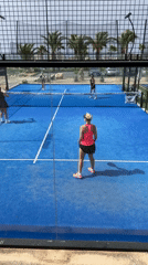 Padel morning at a sunny Benidorm court