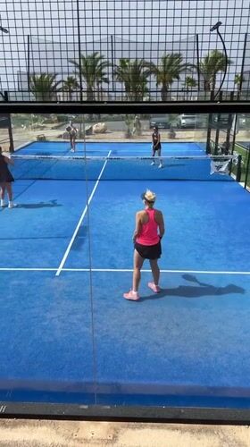 Padel morning at a sunny Benidorm court