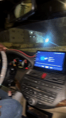 Nighttime car journey documented in Jiru, Nigeria