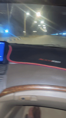 Nighttime car journey documented in Jiru, Nigeria