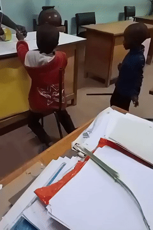 Children in classroom activity captured in Turbo Kenya