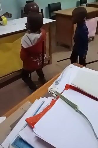 Children in classroom activity captured in Turbo Kenya