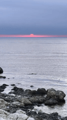 Witnesses document sunset scene along Sevastopol coastline