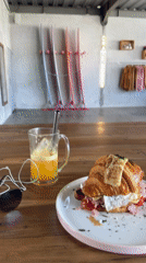 Morning cafe visit documented in Mengwi, Indonesia