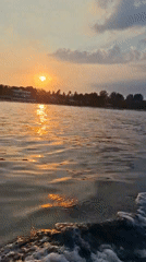 Sunset boat ride off the coast of Lombok