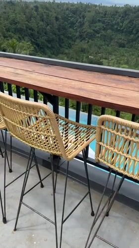 Morning scenes captured at elevated pool bar in Rendang