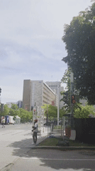 Sunny afternoon street scene captured in Montreal