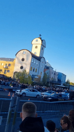 Car event draws crowds in Geiselwind, Germany