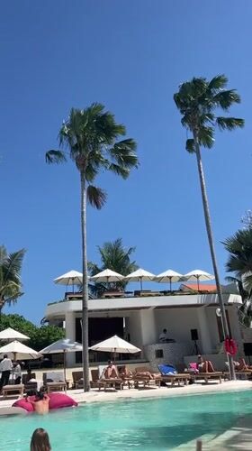 Lazy morning at a North Kuta resort pool, Bali