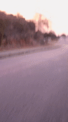 Evening drive captures pink sky gradient in Juan Griego