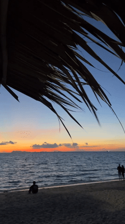 Quiet sunset over Tong Yang beach, Thailand