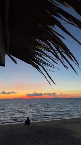 Quiet sunset over Tong Yang beach, Thailand
