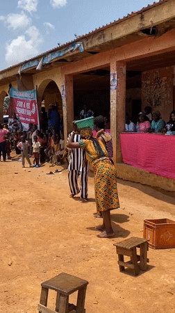 Traditional cultural performances draw community gathering in Riyom, Nigeria
