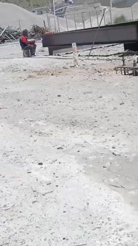 Industrial construction site in full swing in Aragatsavan