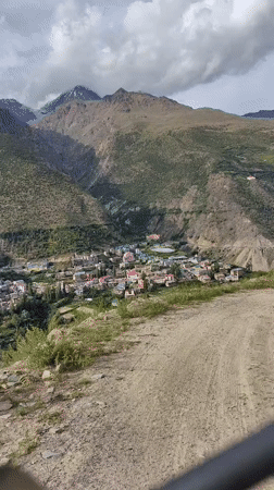 Winding roads and valley views around Keylong, Himachal Pradesh