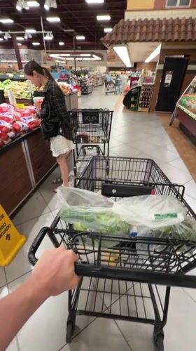 Routine grocery shopping documented in Niles store Monday evening