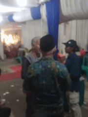 Evening celebration with live performances in Rejasari, Indonesia