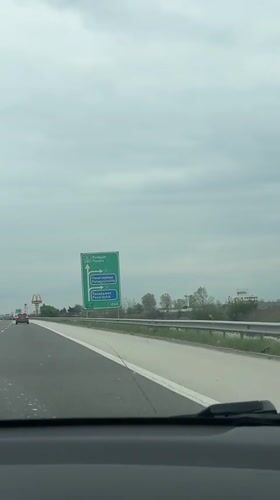 Highway travel and car selfie captured in Bulgaria