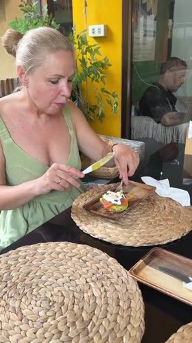 Midmorning meal at a Ko Samui table