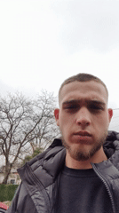 Man in black jacket recorded outdoors in Sofia