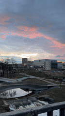 Twilight park scenes captured in Klin, Russia